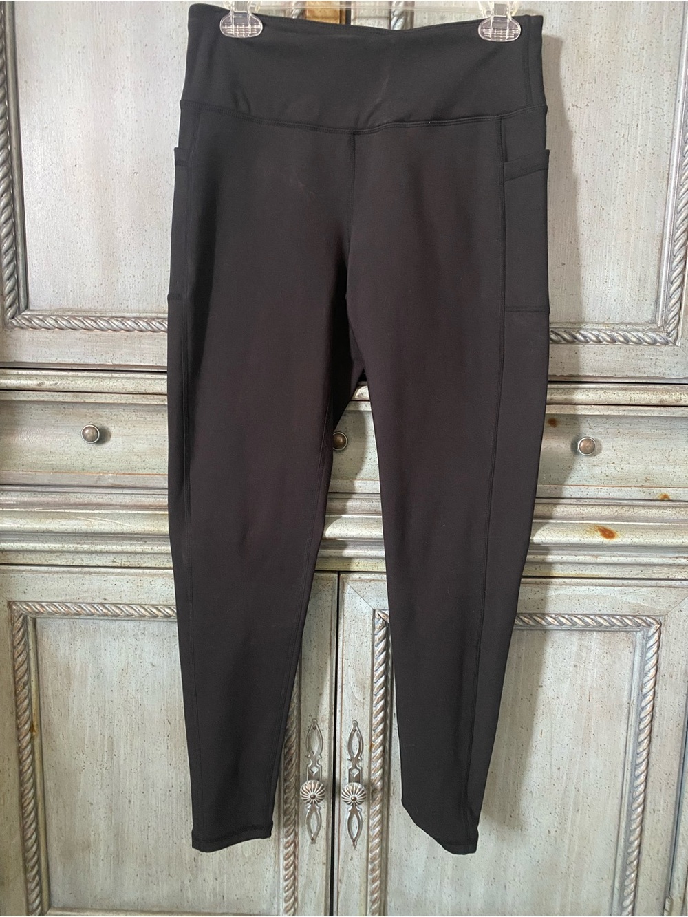 Women’s Black Performance Stretch Pants with Side Pockets